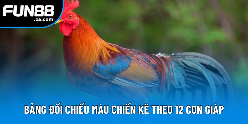 Bảng đối chiếu màu chiến kê theo 12 con giáp Bảng đối chiếu màu chiến kê theo 12 con giáp
